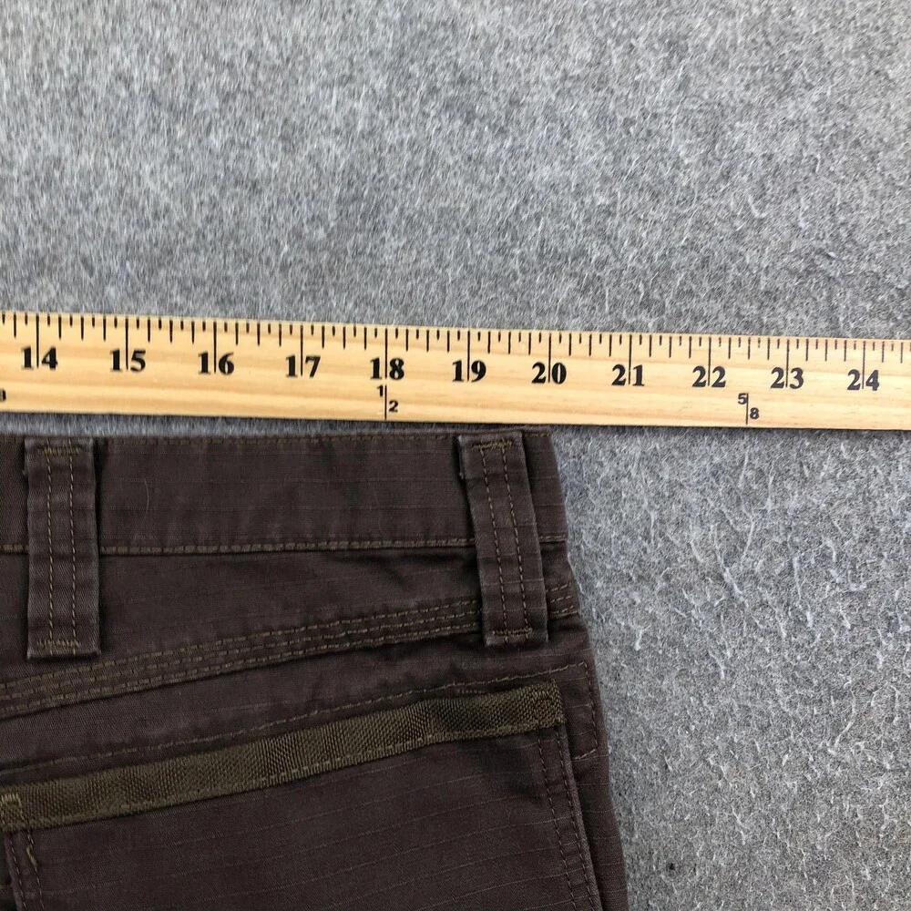 Wrangler Pants Mens 40x34 Brown Canvas Cargo Relaxed Straight Riggs Workwear